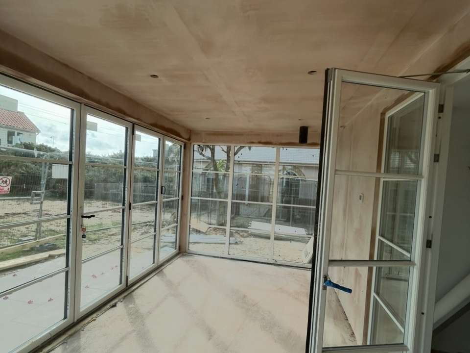 Plastering for home extension, Suffolk